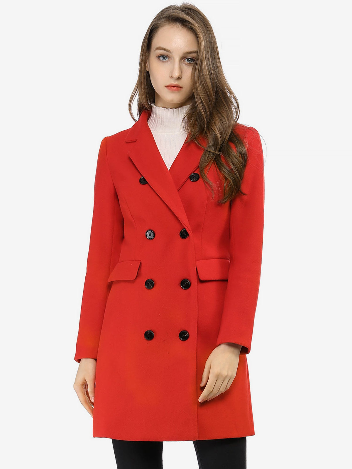 Double-Breasted Lined Overcoat