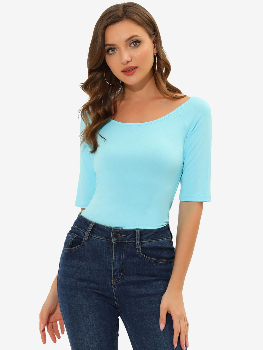 Hip-Length Slim Stretch Tee