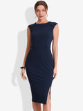 Spandex Professional Short-Sleeve Dress