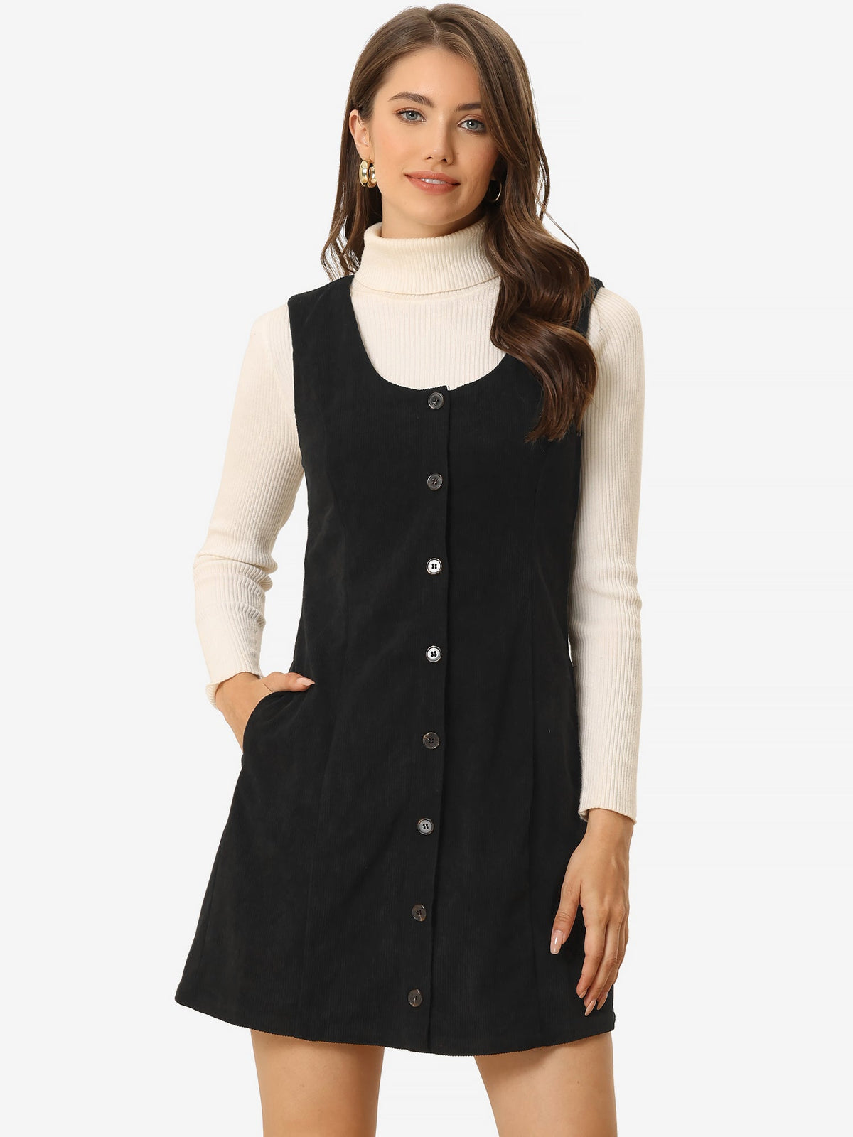 Scoop Neck Sleeveless Dress