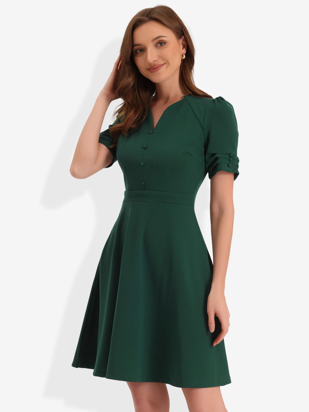 Sweetheart Neck Zipper Business Dress