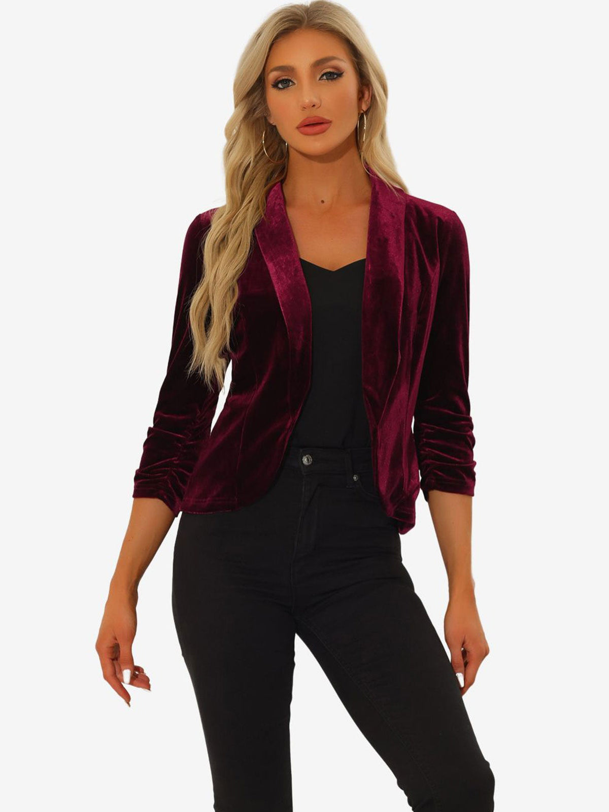 Solid Regular Fit Autumn Blazer