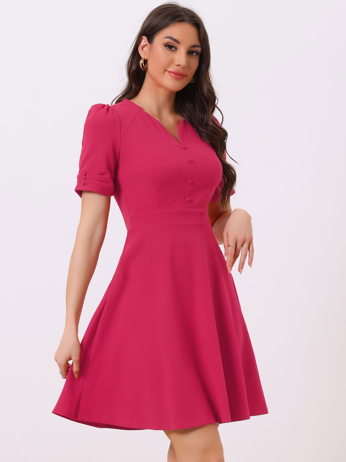 Sweetheart Neck Zipper Business Dress