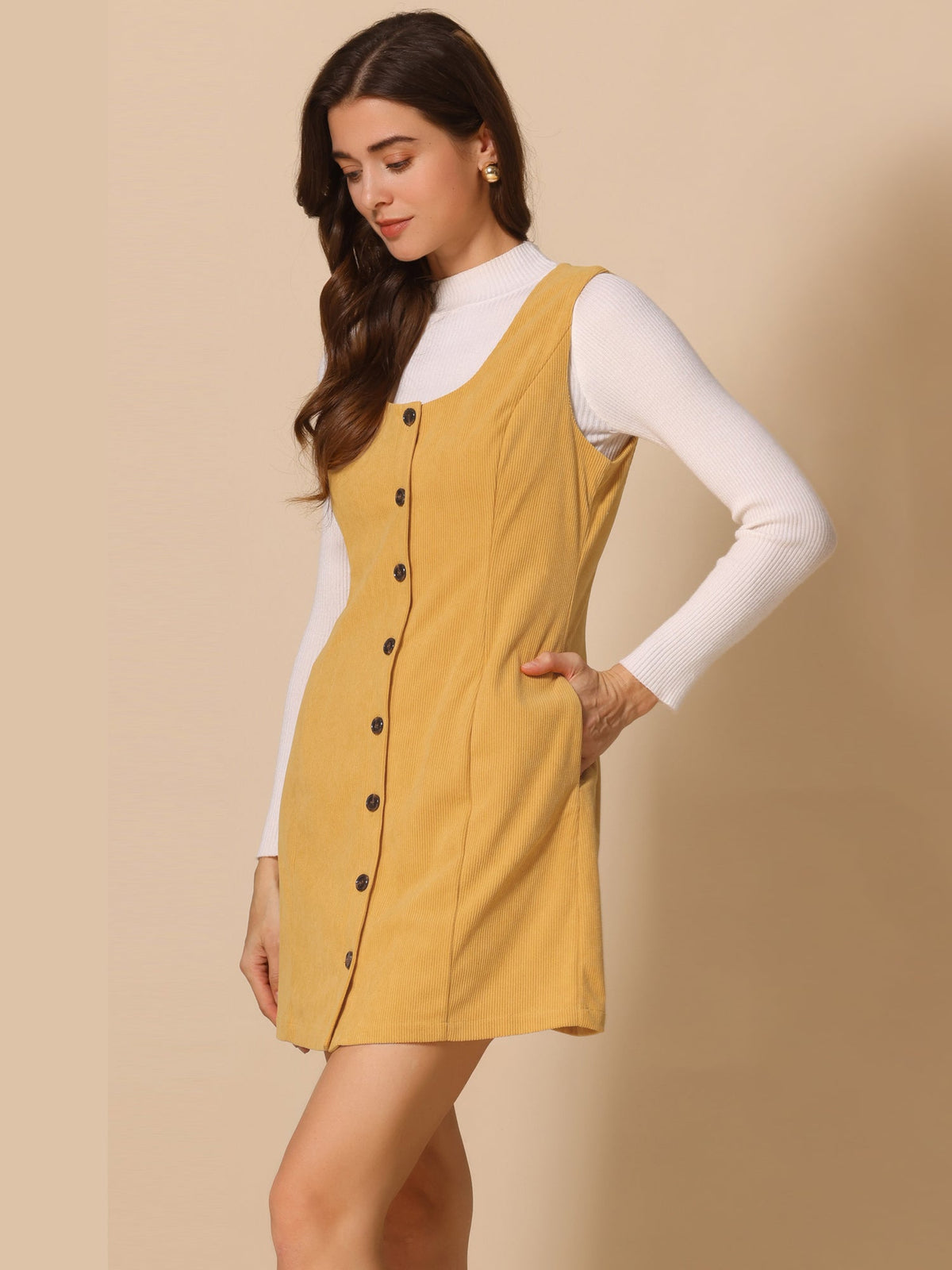 Scoop Neck Sleeveless Dress