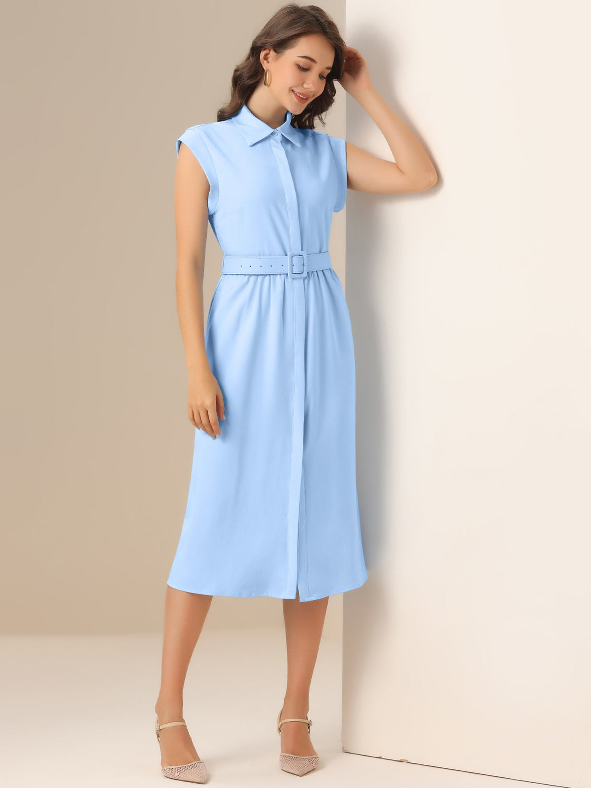 Lightweight Summer Short-Sleeve Dress