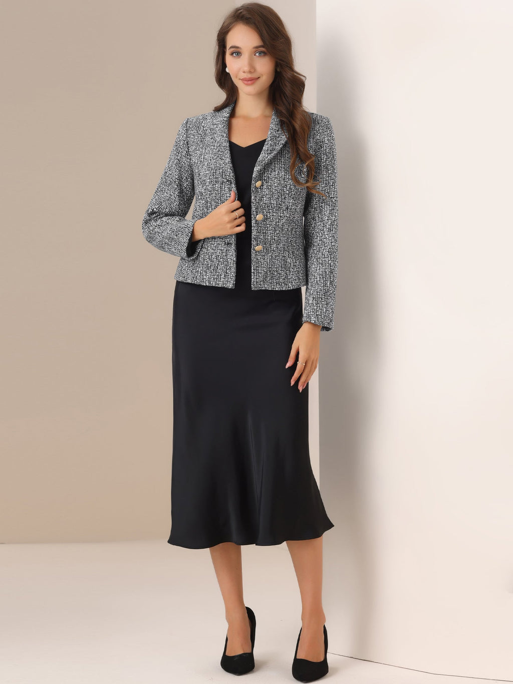 Regular Fit Dressy Plaid Blazer