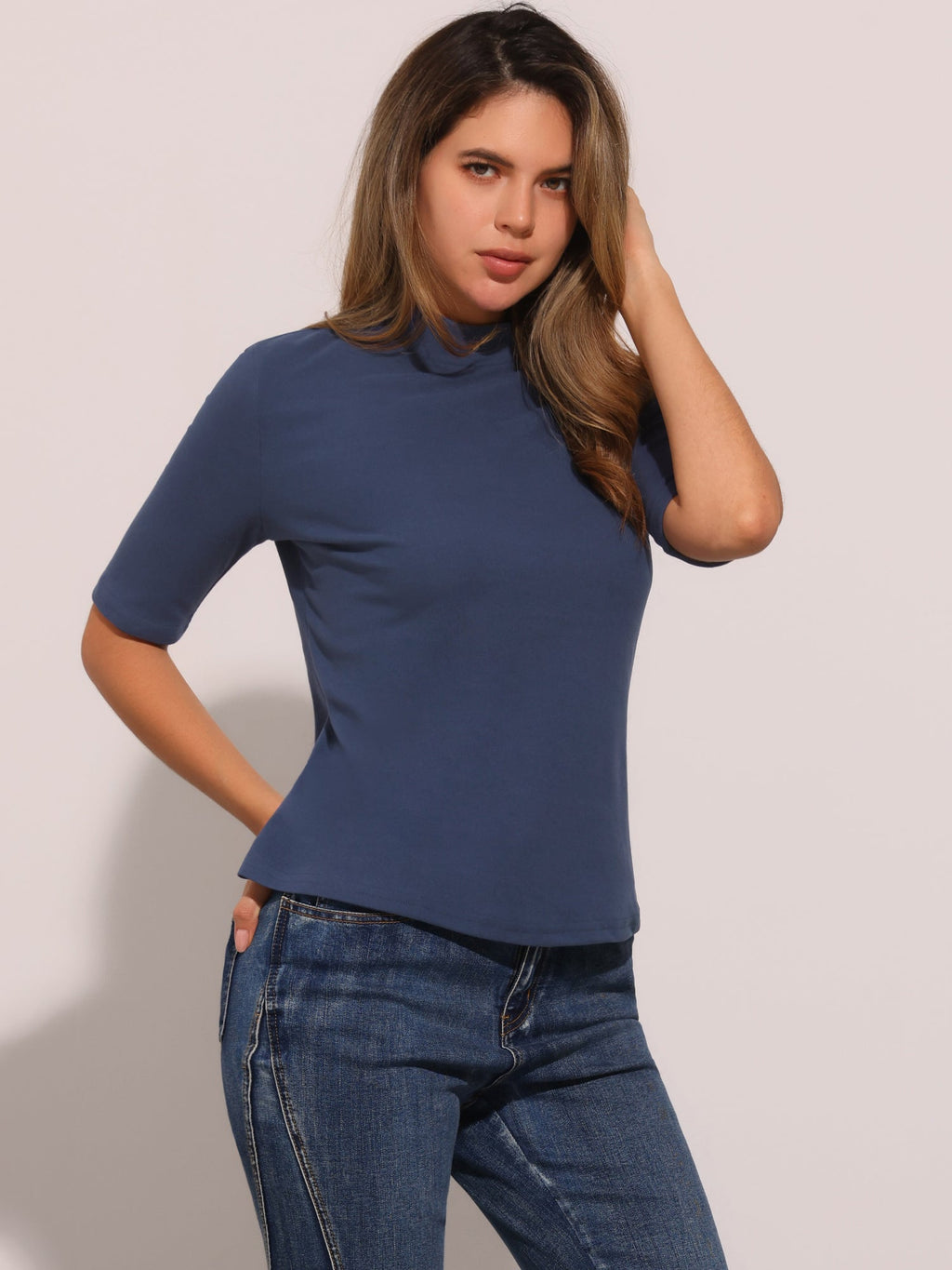 Year-Round Crew Neck Blouse