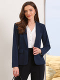 High-Stretch Solid Workwear Blazer