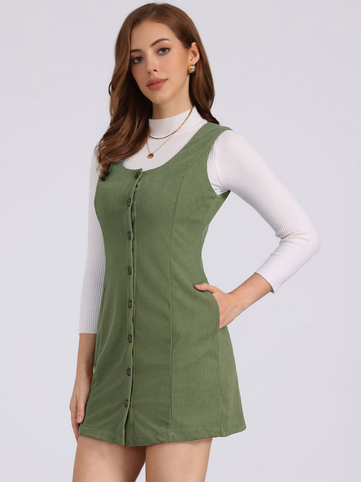 Scoop Neck Sleeveless Dress