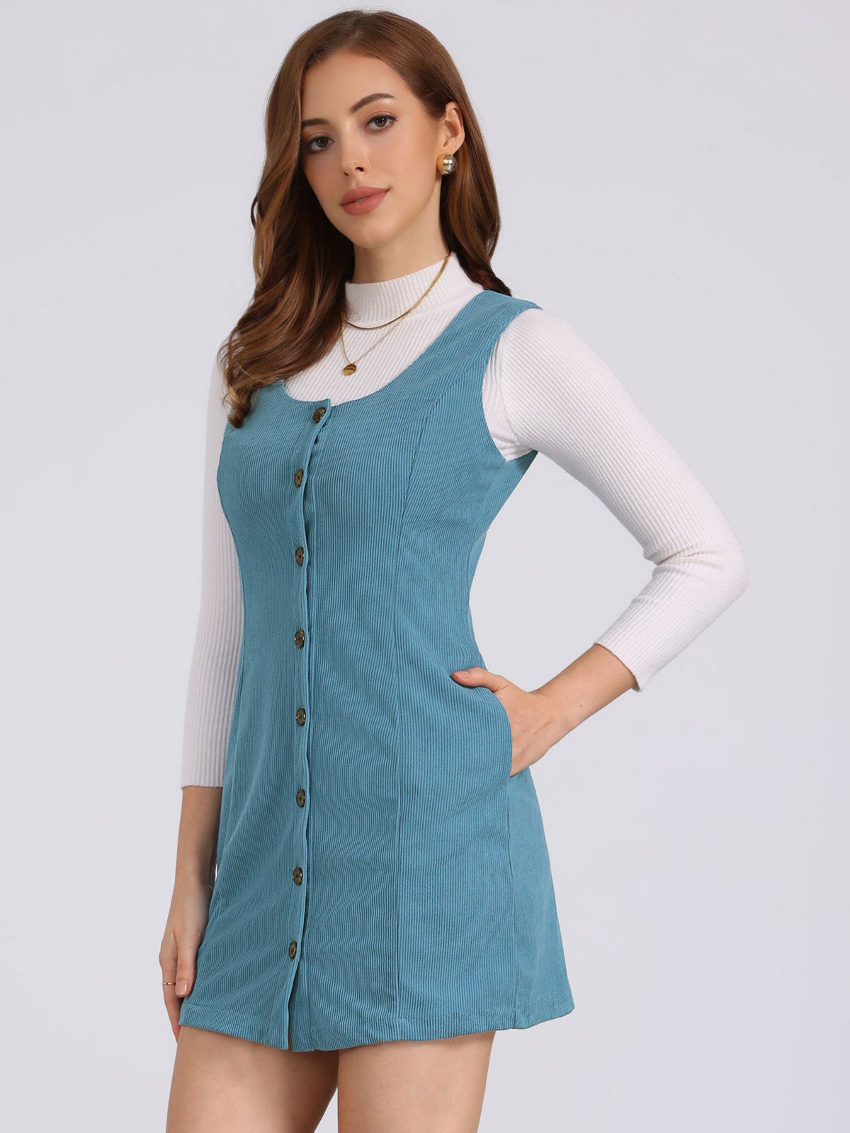 Scoop Neck Sleeveless Dress