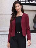 Cinched-Pleat Stretch Blazer