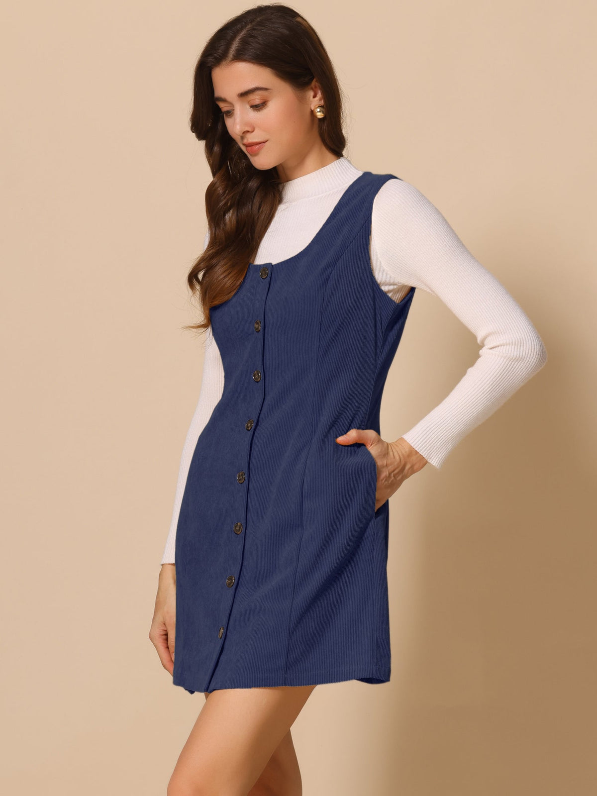 Scoop Neck Sleeveless Dress