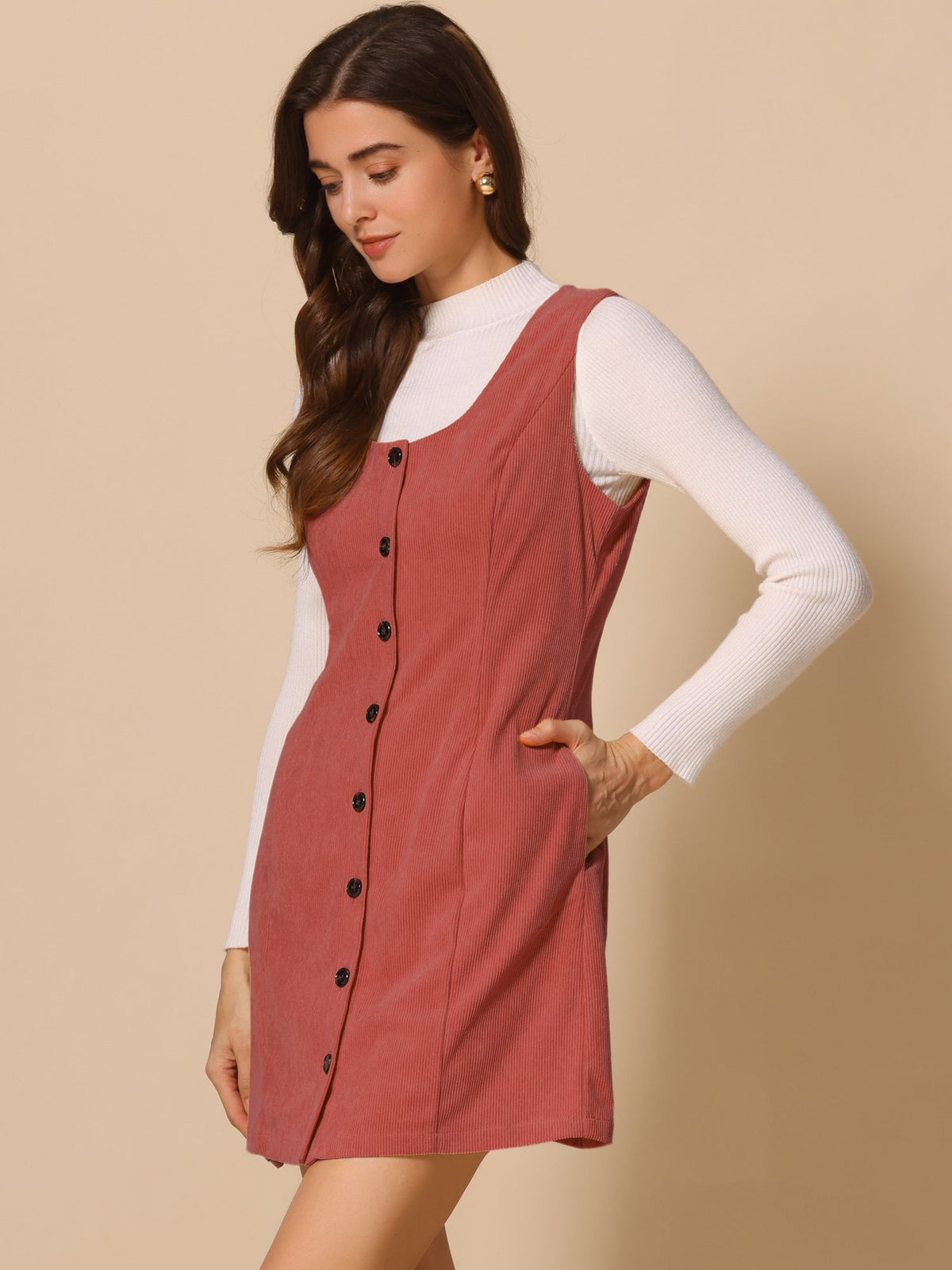 Scoop Neck Sleeveless Dress