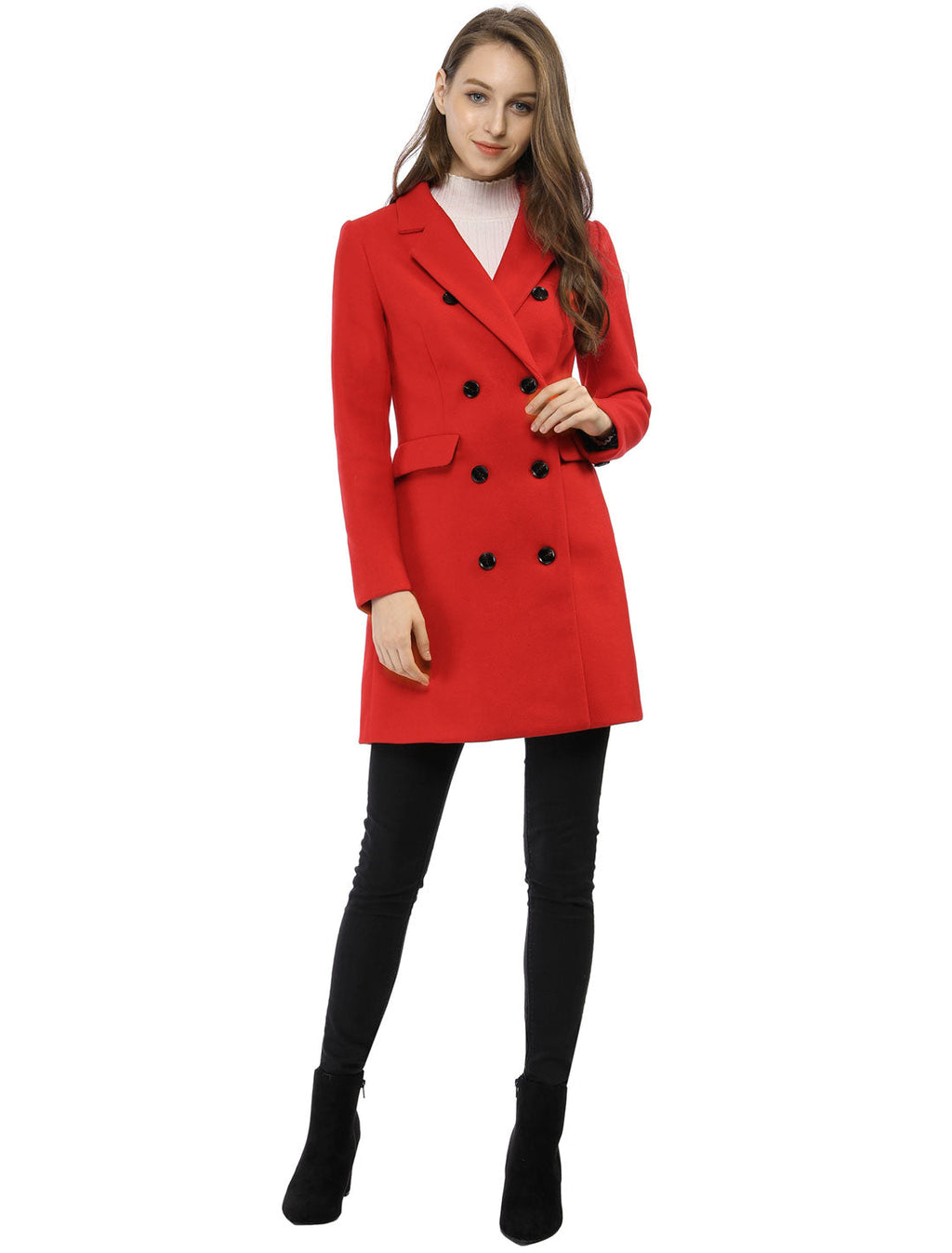 Double-Breasted Lined Overcoat