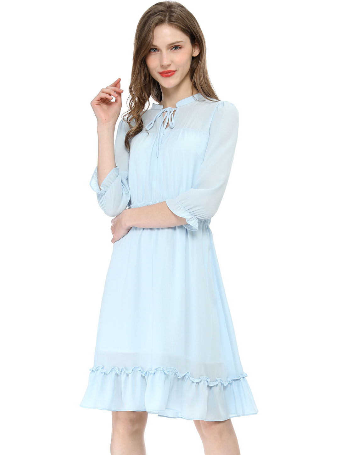 Smocked Layered Ruffle Dress