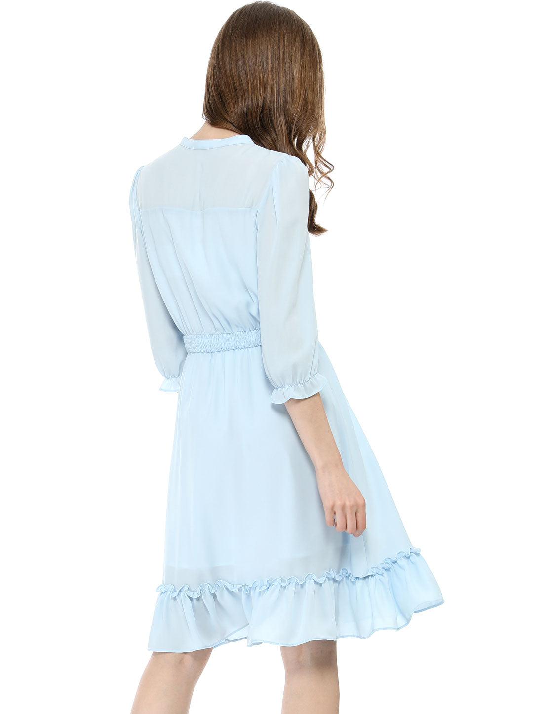 Smocked Layered Ruffle Dress