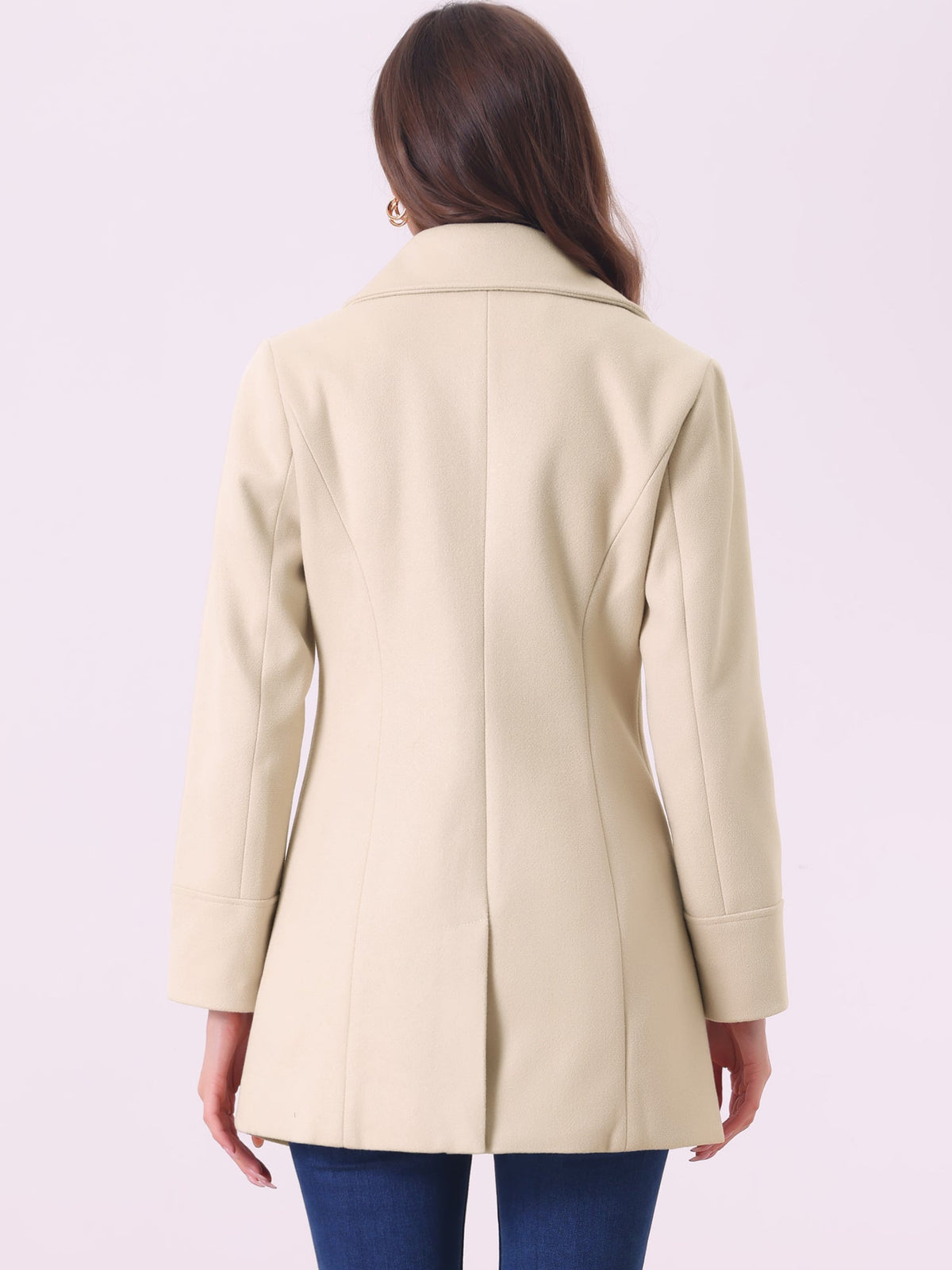 Curved Waist Vent Overcoat