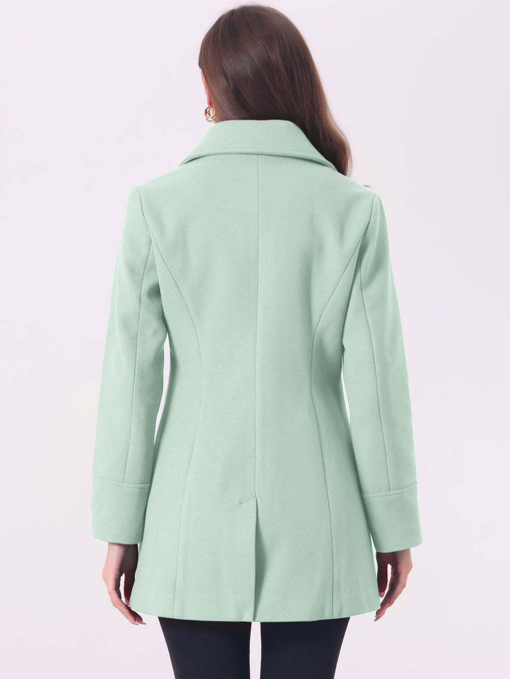 Curved Waist Vent Overcoat