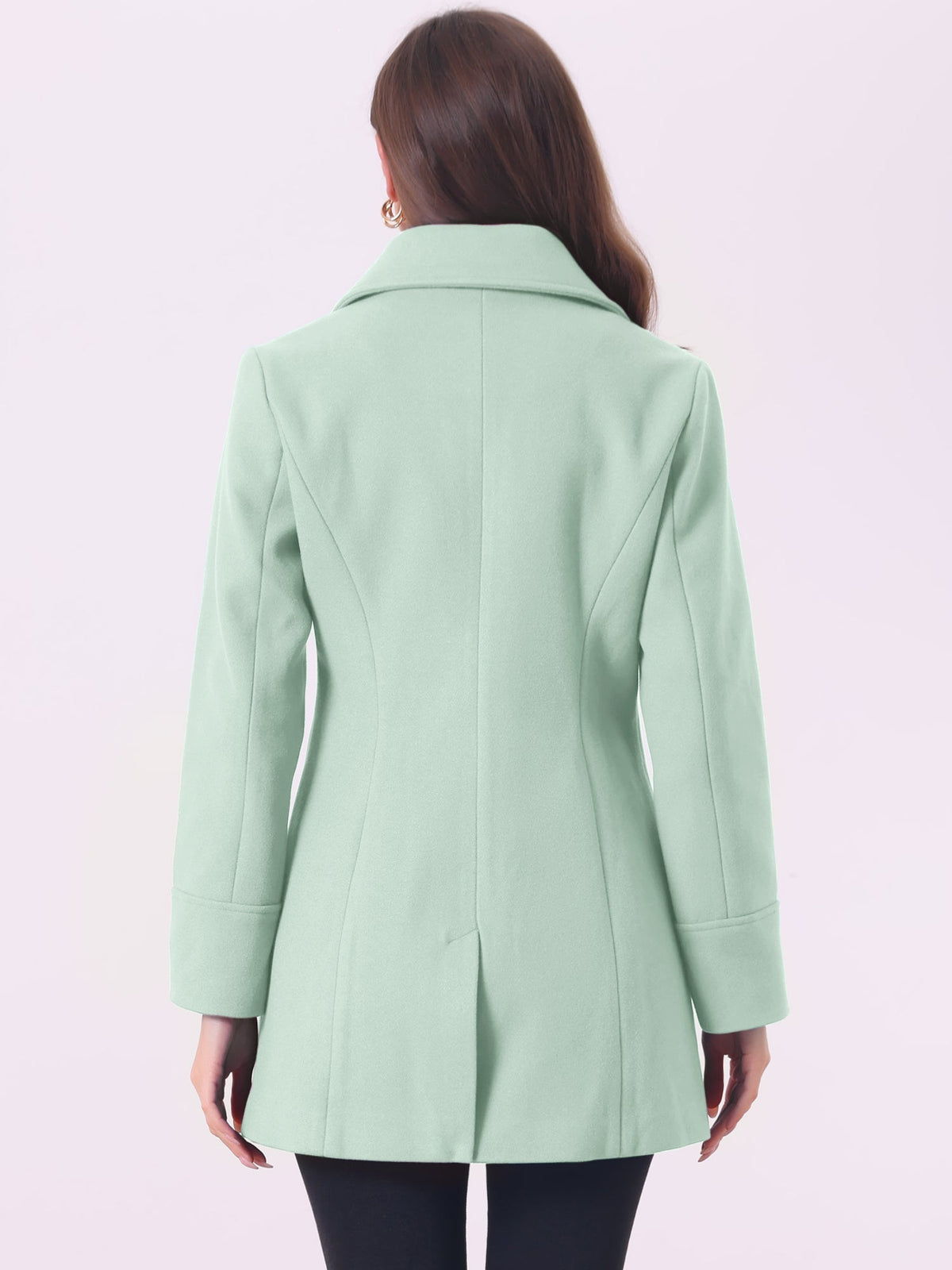 Curved Waist Vent Overcoat
