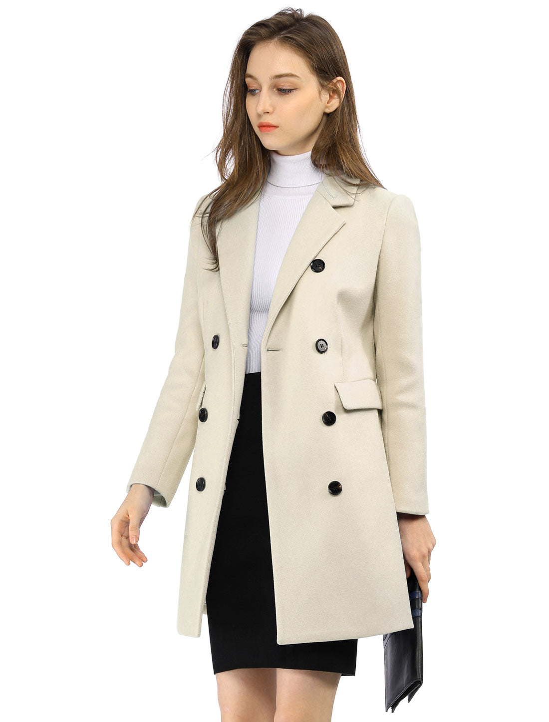 Double-Breasted Lined Overcoat