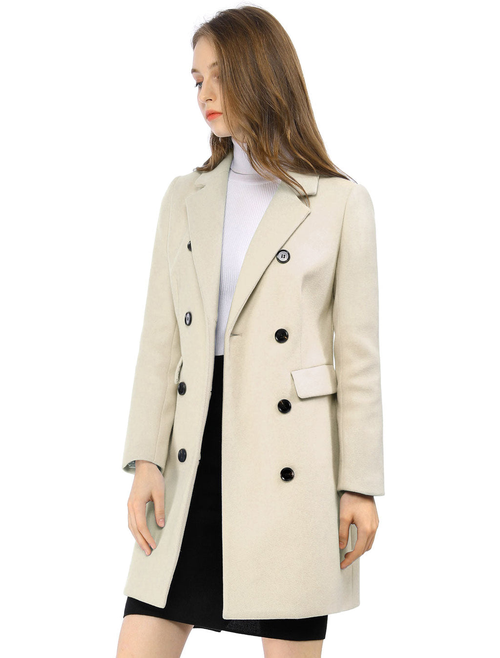 Double-Breasted Lined Overcoat