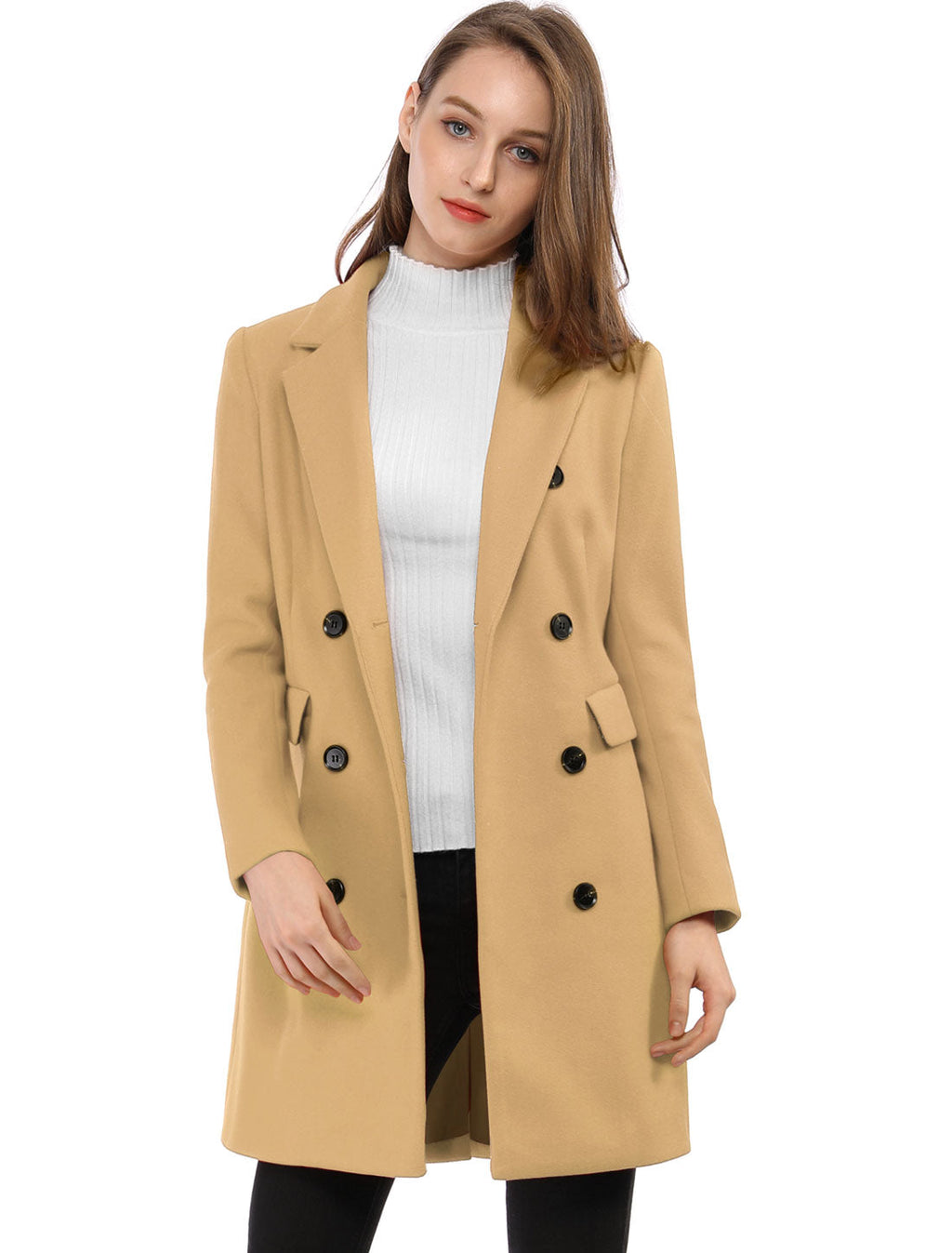 Double-Breasted Lined Overcoat