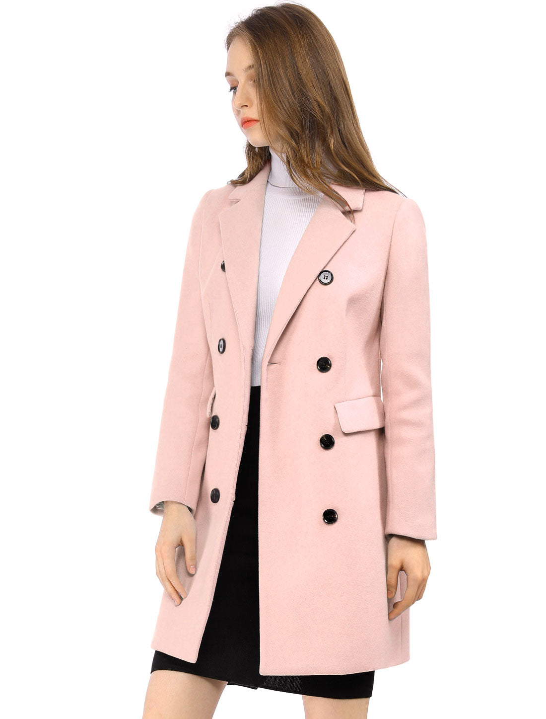 Double-Breasted Lined Overcoat