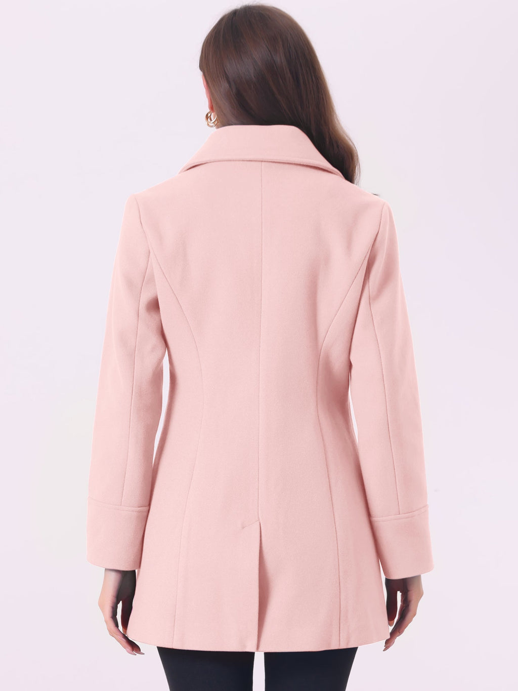 Curved Waist Vent Overcoat