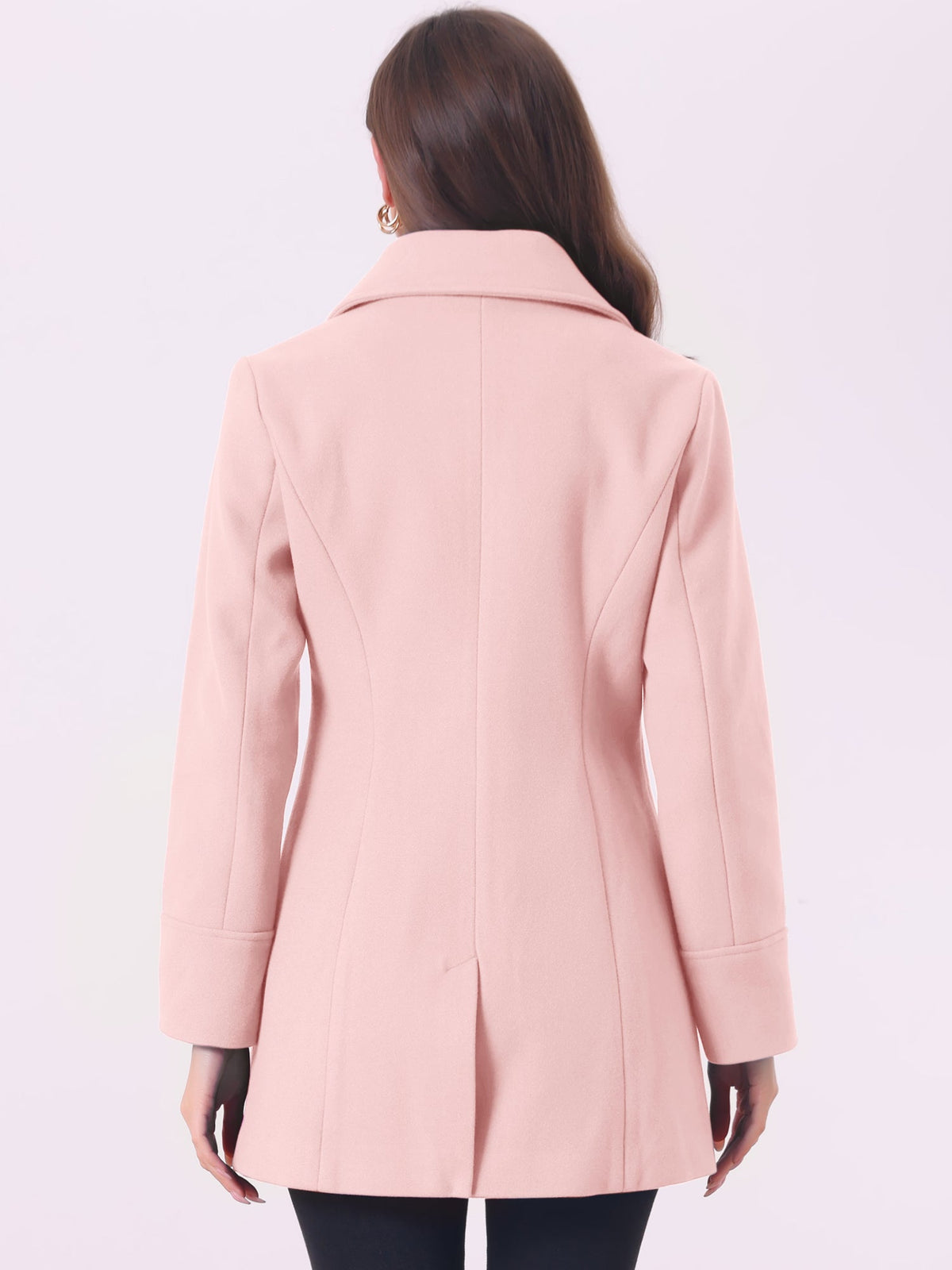 Curved Waist Vent Overcoat