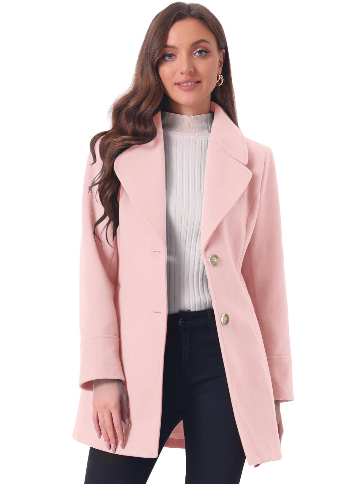 Curved Waist Vent Overcoat