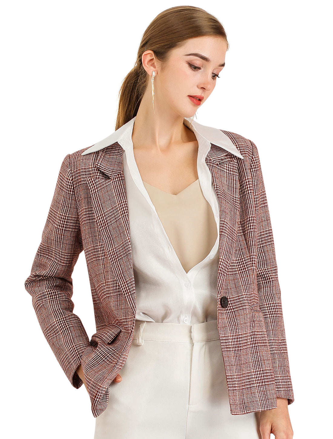 Back-Vent Polyester Classic Blazer