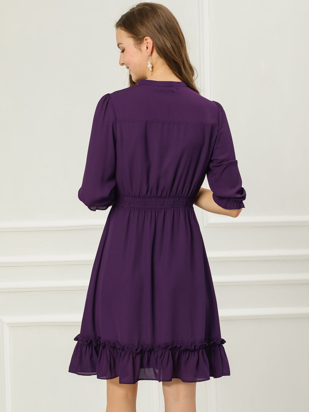 Smocked Layered Ruffle Dress