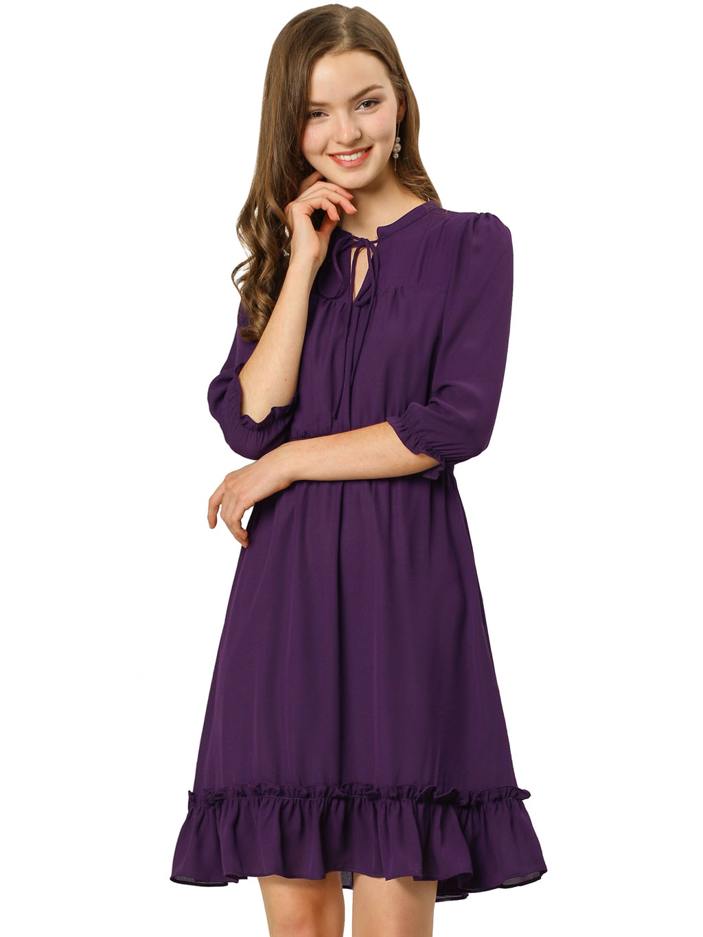 Smocked Layered Ruffle Dress