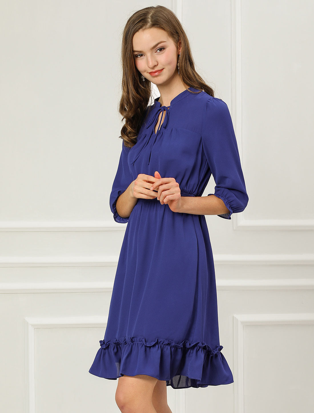 Smocked Layered Ruffle Dress