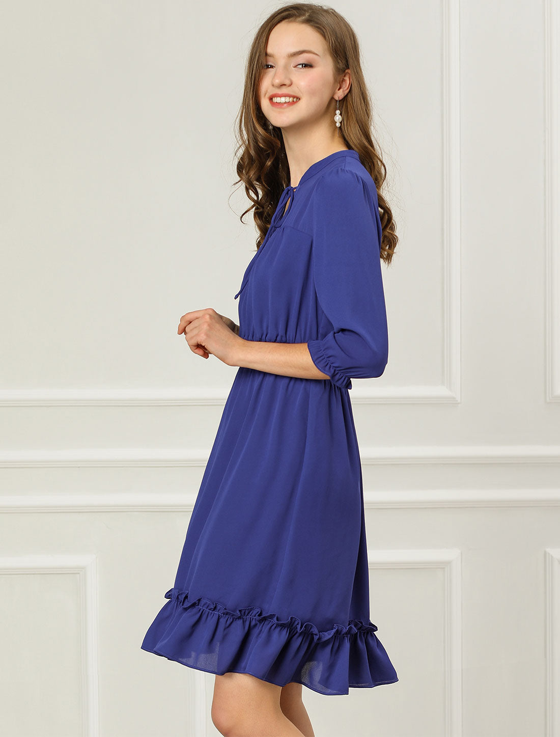 Smocked Layered Ruffle Dress