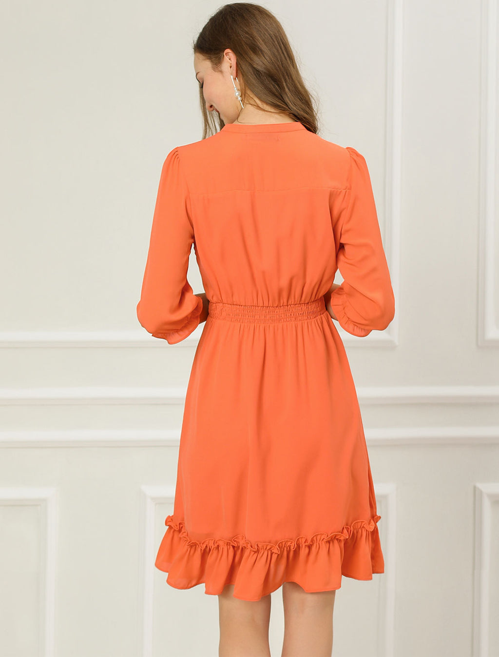 Smocked Layered Ruffle Dress