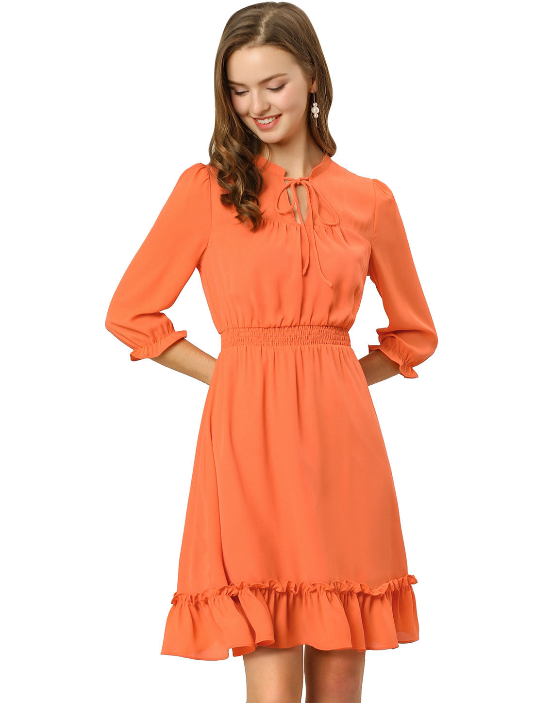 Smocked Layered Ruffle Dress
