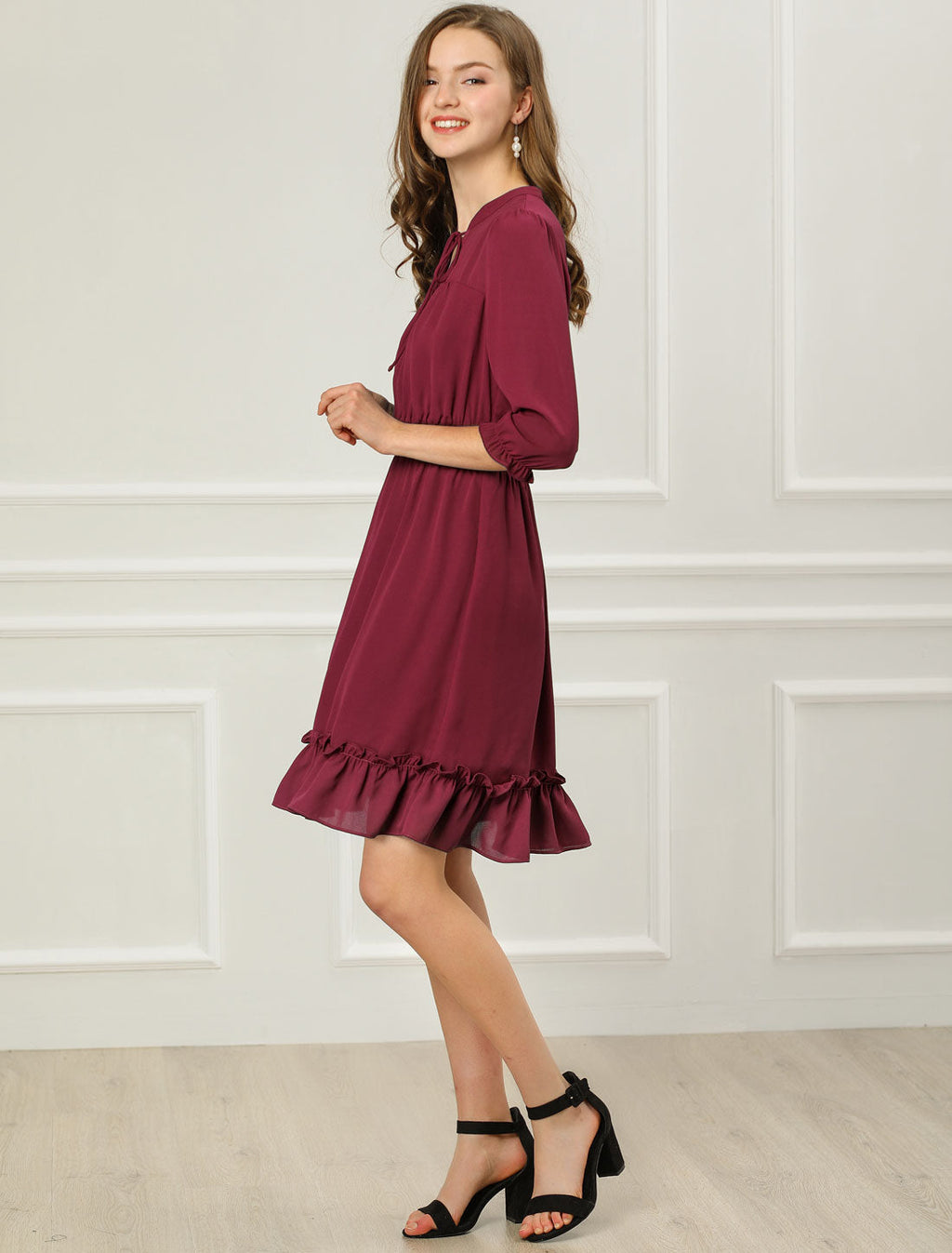 Smocked Layered Ruffle Dress