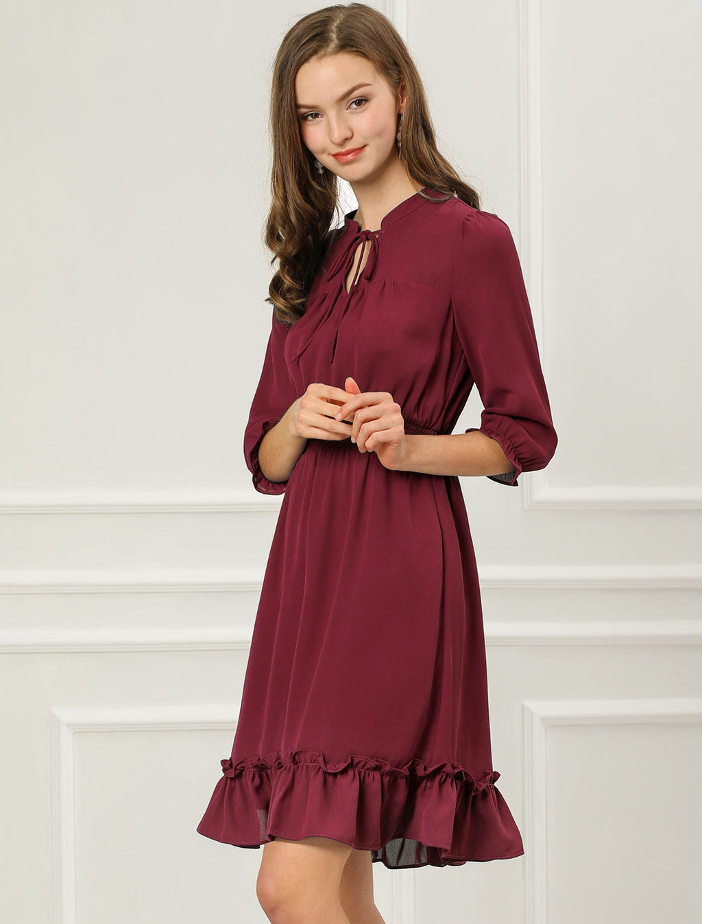 Smocked Layered Ruffle Dress