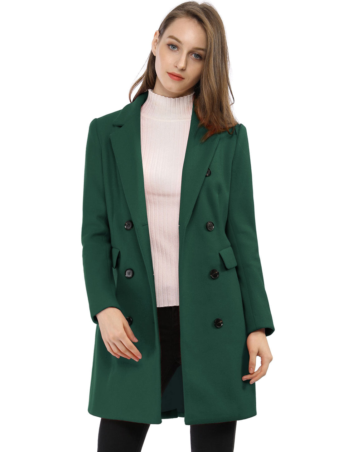 Double-Breasted Lined Overcoat