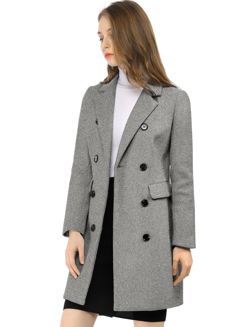 Double-Breasted Lined Overcoat