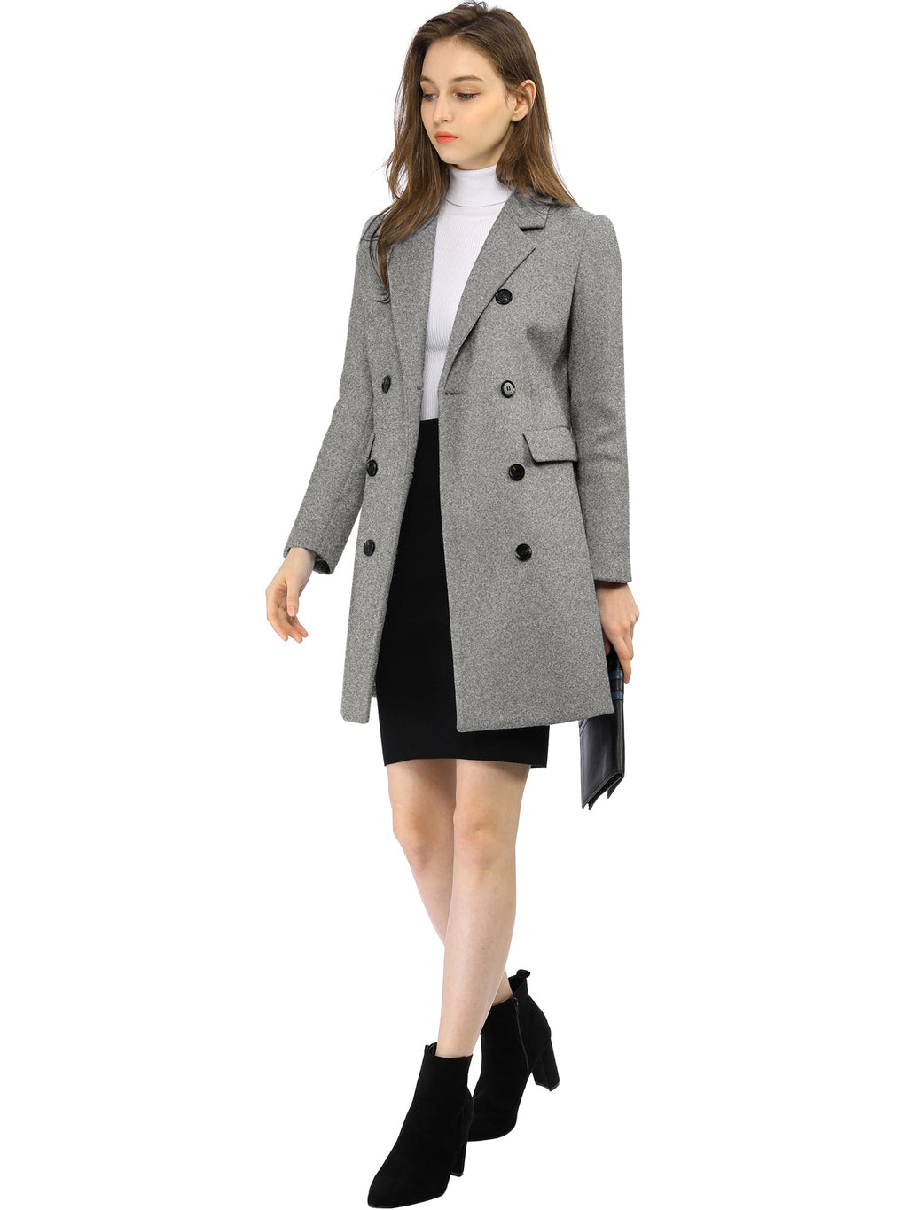 Double-Breasted Lined Overcoat