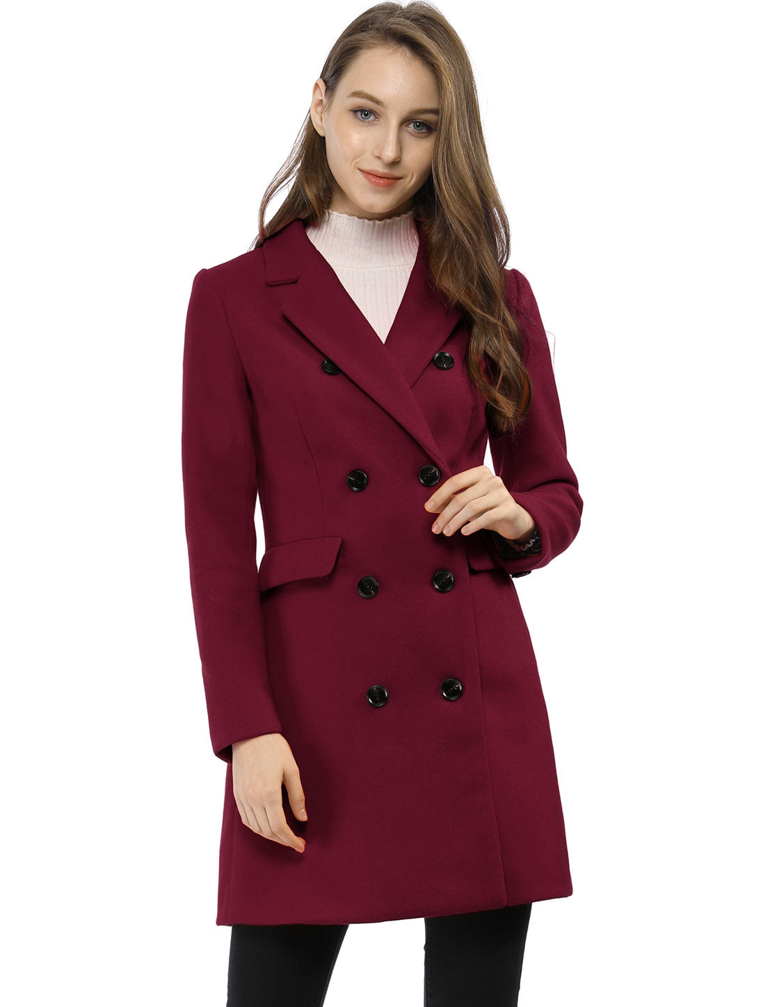 Double-Breasted Lined Overcoat