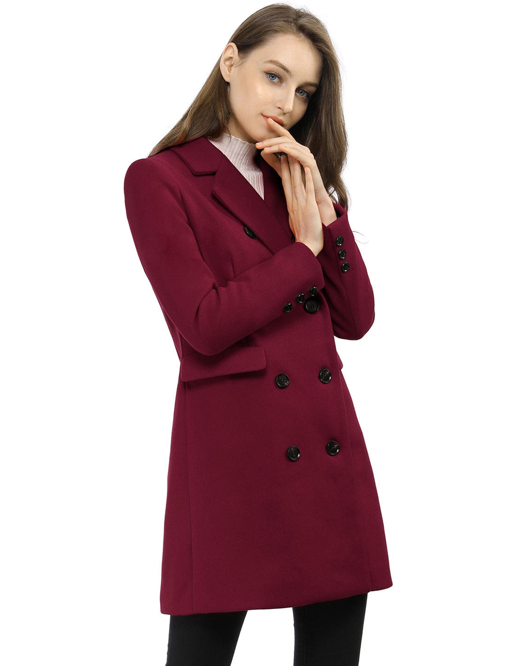 Double-Breasted Lined Overcoat