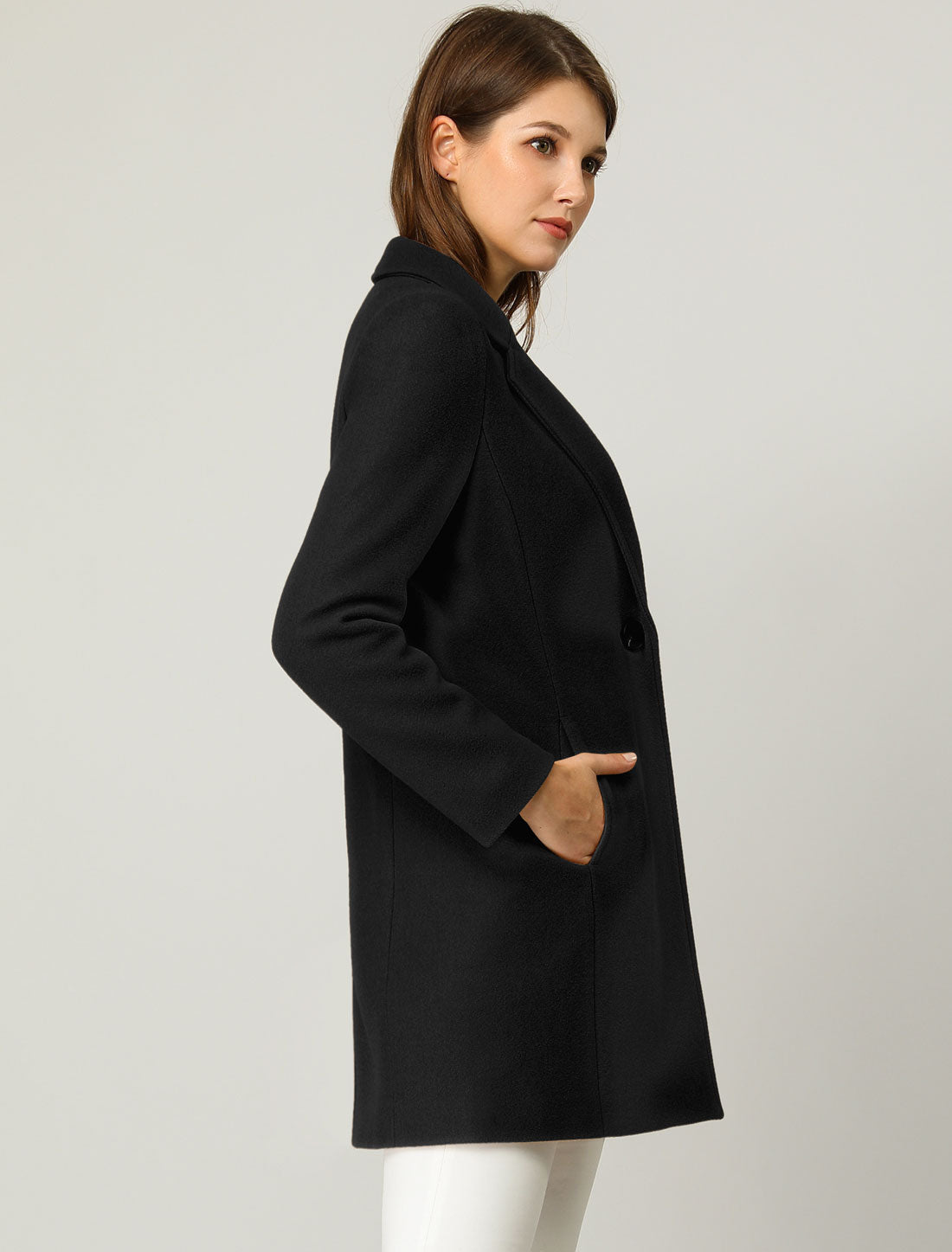 Lightweight Notched Lapel Overcoat