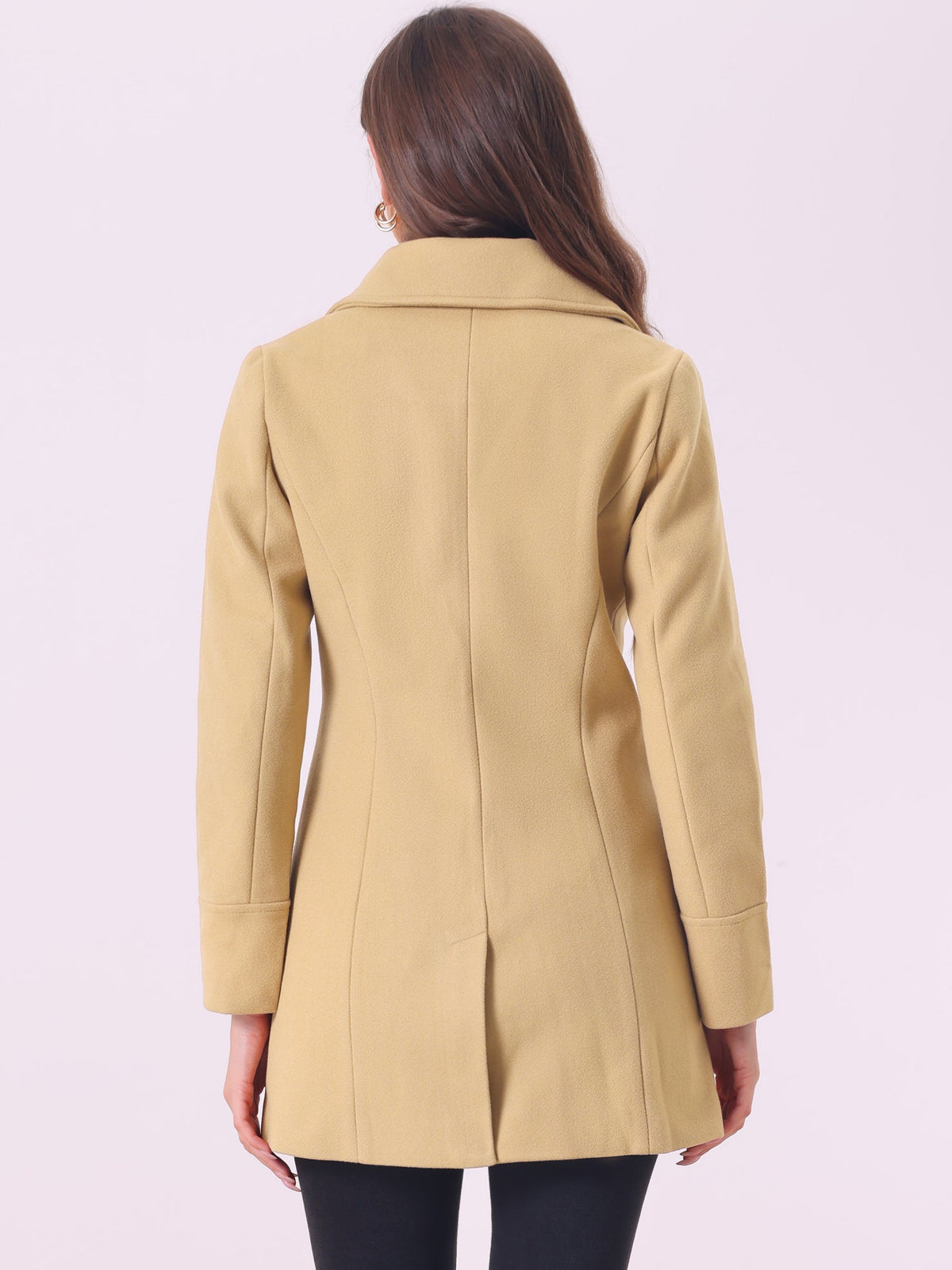 Curved Waist Vent Overcoat