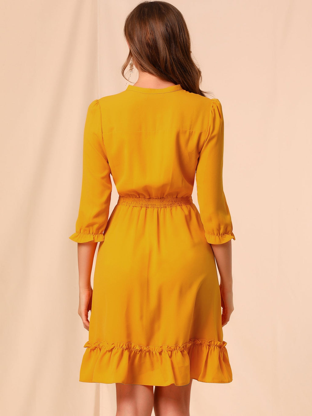 Smocked Layered Ruffle Dress