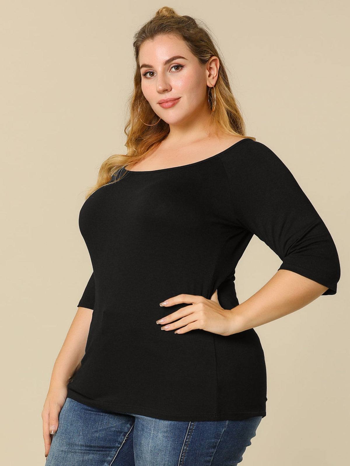 Hip-Length Slim Stretch Tee
