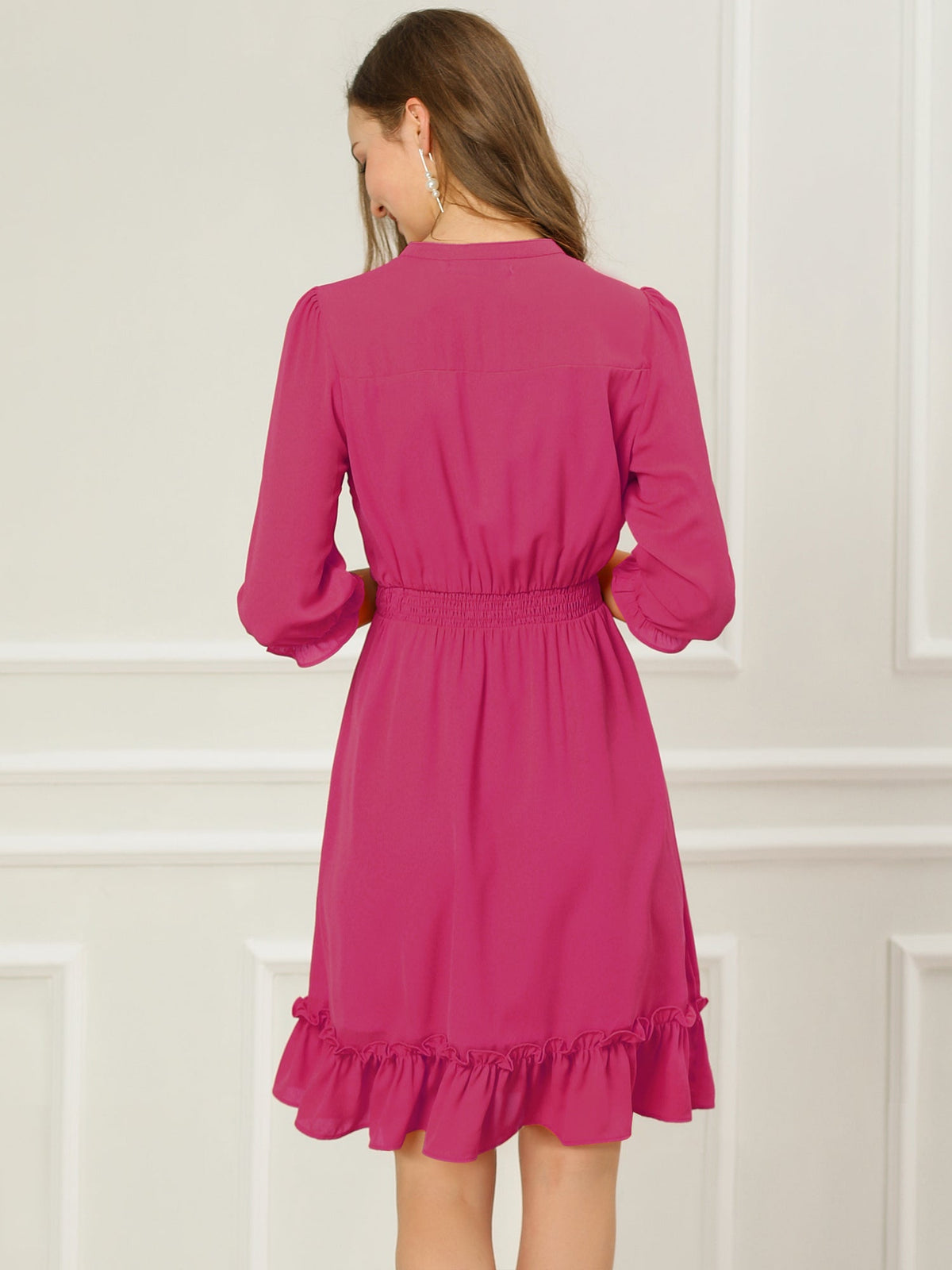 Smocked Layered Ruffle Dress