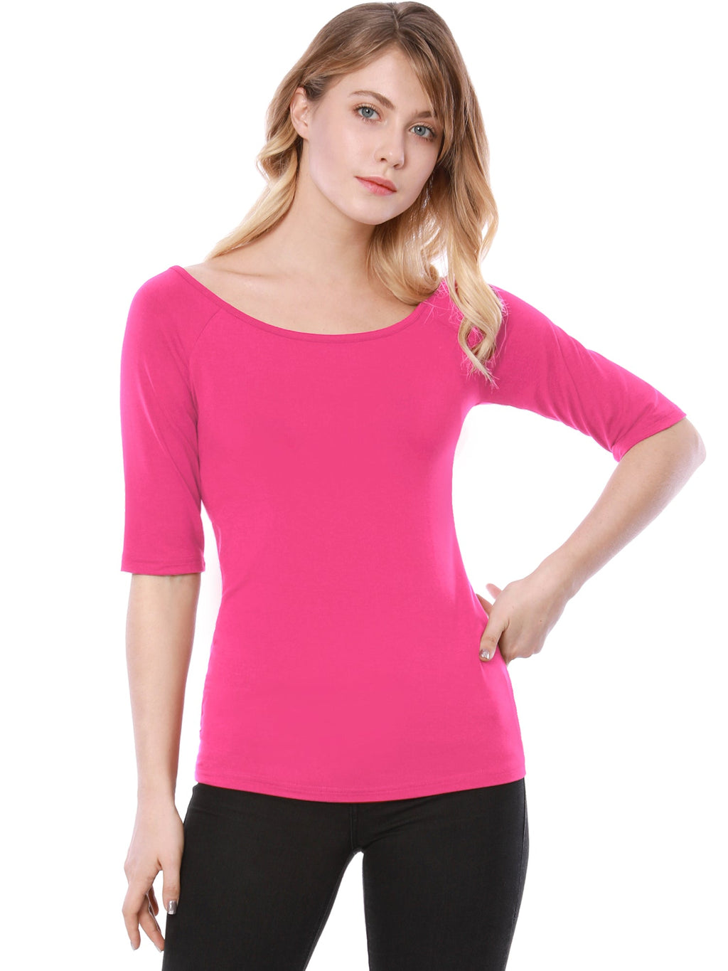 Hip-Length Slim Stretch Tee